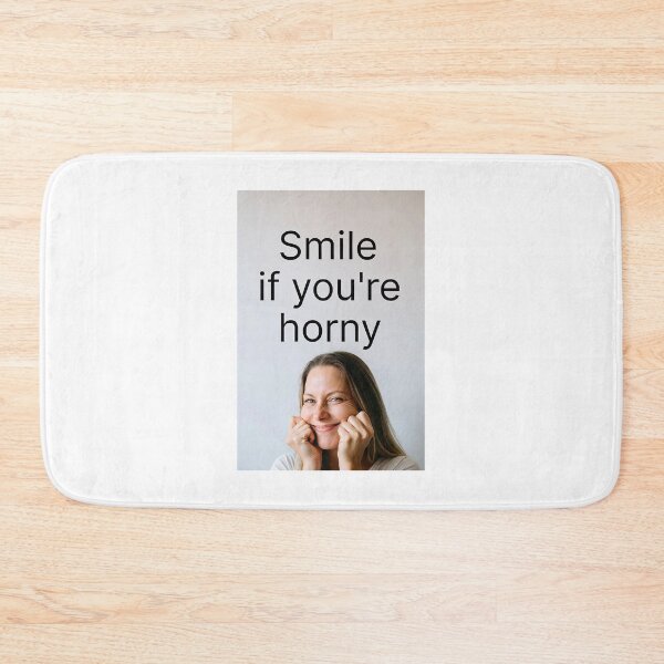 Item preview, Smile If You're Horny | Cheeky Funny Shirt designed and sold by FatCatStudios.