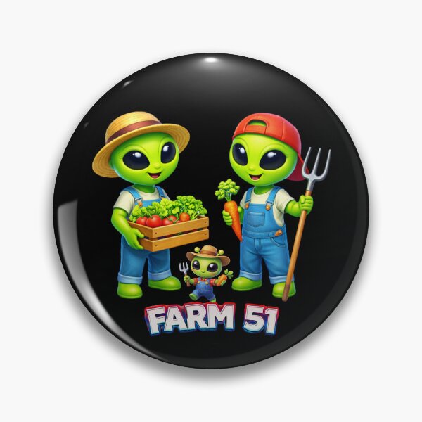 Item preview, Farm51 Cute Alien Farmers Harvest Vegetables designed and sold by FREENATION2026.