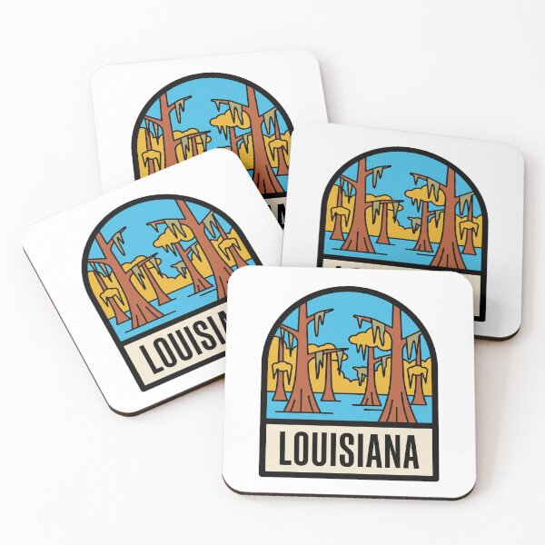 Item preview, Minimalist Louisiana Bayou Swamp Cypress Trees Retro Art designed and sold by Paper Drip.