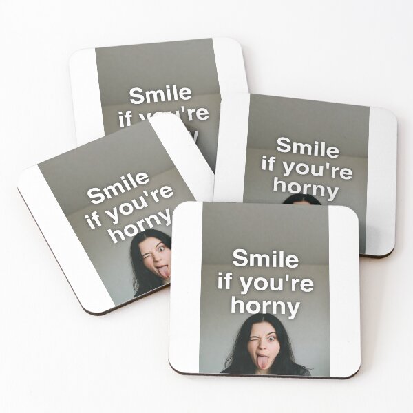 Item preview, Smile If You're Horny | Cheeky Funny Shirt designed and sold by FatCatStudios.