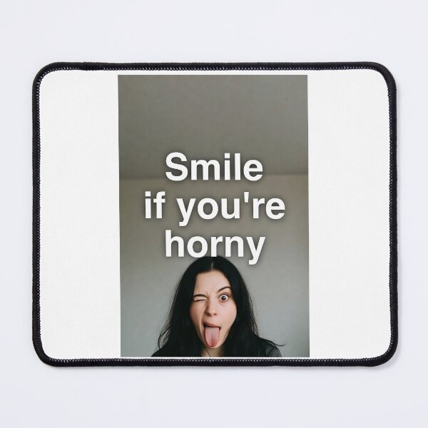 Item preview, Smile If You're Horny | Cheeky Funny Shirt designed and sold by FatCatStudios.