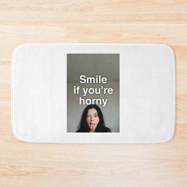 Item preview, Smile If You're Horny | Cheeky Funny Shirt designed and sold by FatCatStudios.