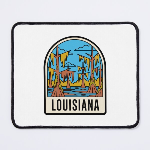 Item preview, Minimalist Louisiana Bayou Swamp Cypress Trees Retro Art designed and sold by Paper Drip.