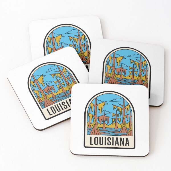 Item preview, Minimalist Louisiana Bayou Swamp Cypress Trees Retro Art designed and sold by Paper Drip.