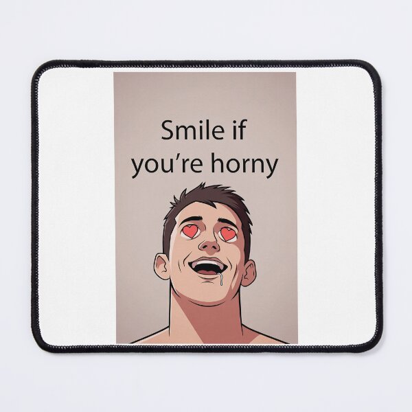 Item preview, Smile If You're Horny | Cheeky Funny Shirt designed and sold by FatCatStudios.