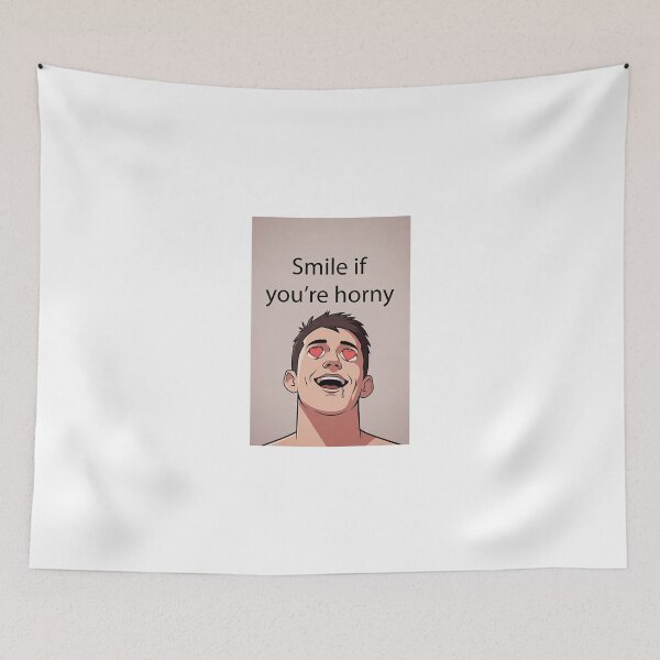 Item preview, Smile If You're Horny | Cheeky Funny Shirt designed and sold by FatCatStudios.