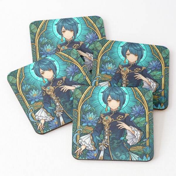 Item preview, Stained Glass Xingqiu designed and sold by Thunderbelts.