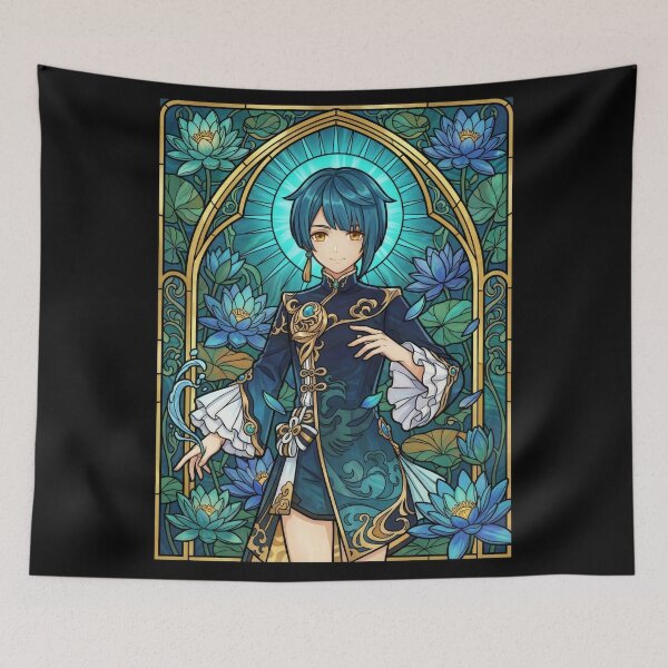 Item preview, Stained Glass Xingqiu designed and sold by Thunderbelts.