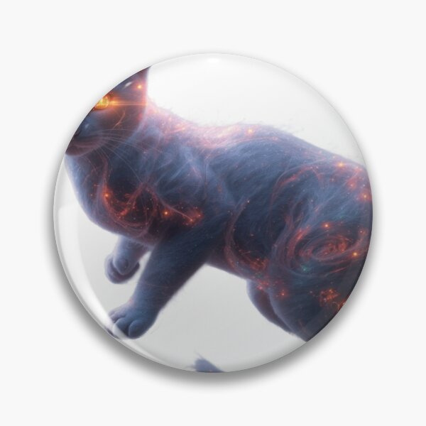 Item preview, Cosmic Galaxy Cat with Fiery Glowing Eyes designed and sold by ItzLacarth.