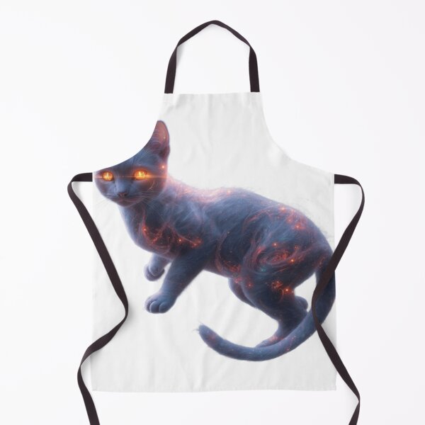 Item preview, Cosmic Galaxy Cat with Fiery Glowing Eyes designed and sold by ItzLacarth.
