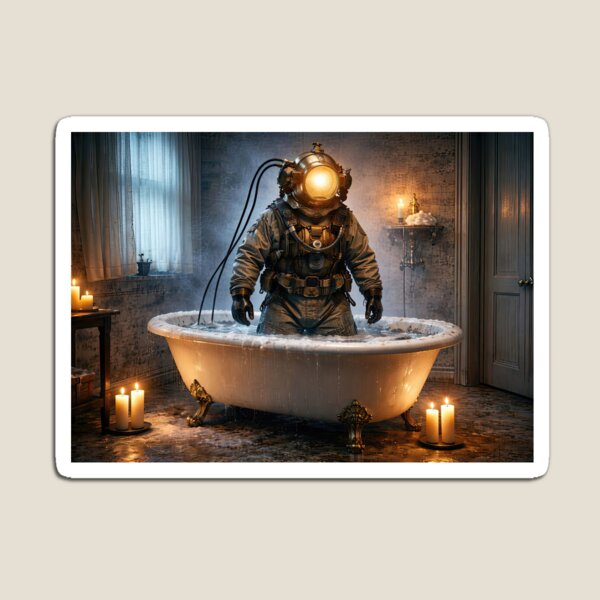 Item preview, Diver in Steampunk Bath Fantasy designed and sold by Stephanie Laird.