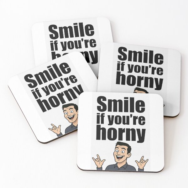 Item preview, Smile If You're Horny | Cheeky Funny Shirt designed and sold by FatCatStudios.