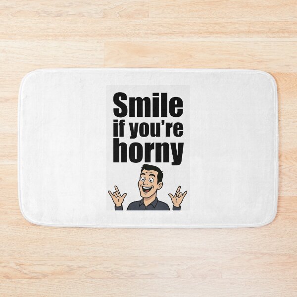 Item preview, Smile If You're Horny | Cheeky Funny Shirt designed and sold by FatCatStudios.