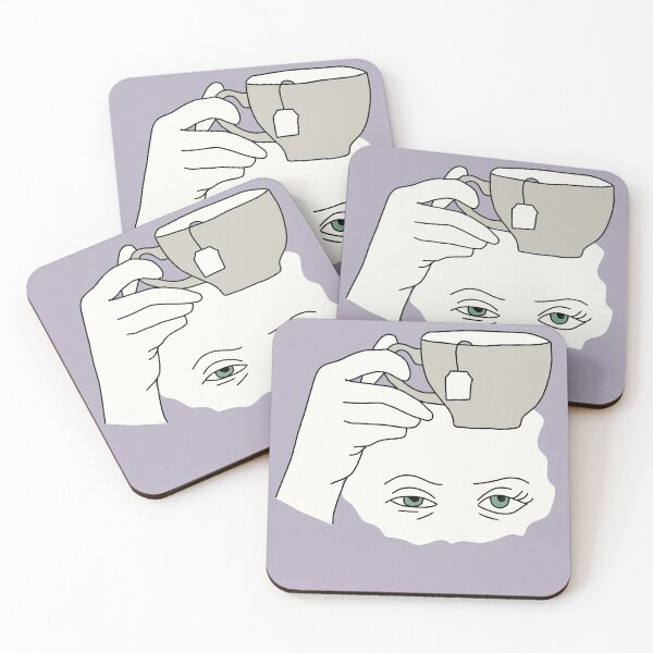 Item preview, Hand Holding Tea Cup – Minimalist Graphic Illustration designed and sold by LeshanArt.