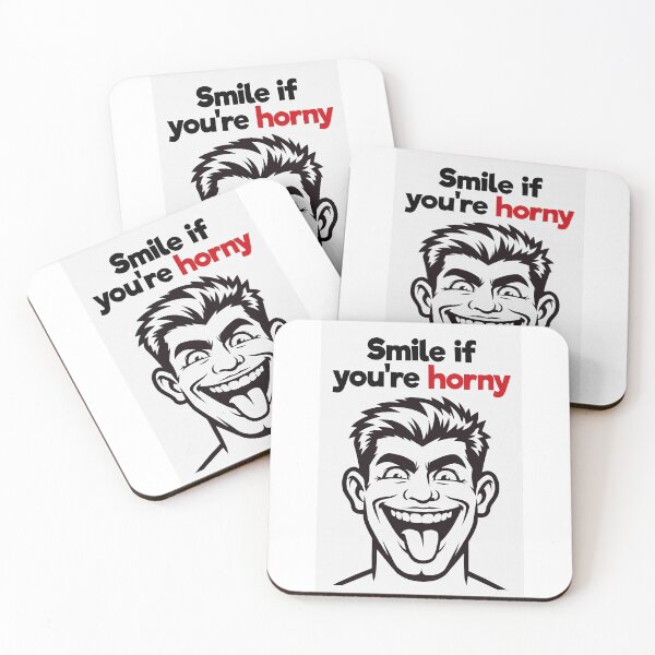 Item preview, Smile If You're Horny | Cheeky Funny Shirt designed and sold by FatCatStudios.