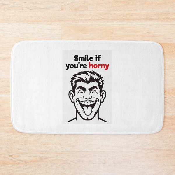 Item preview, Smile If You're Horny | Cheeky Funny Shirt designed and sold by FatCatStudios.