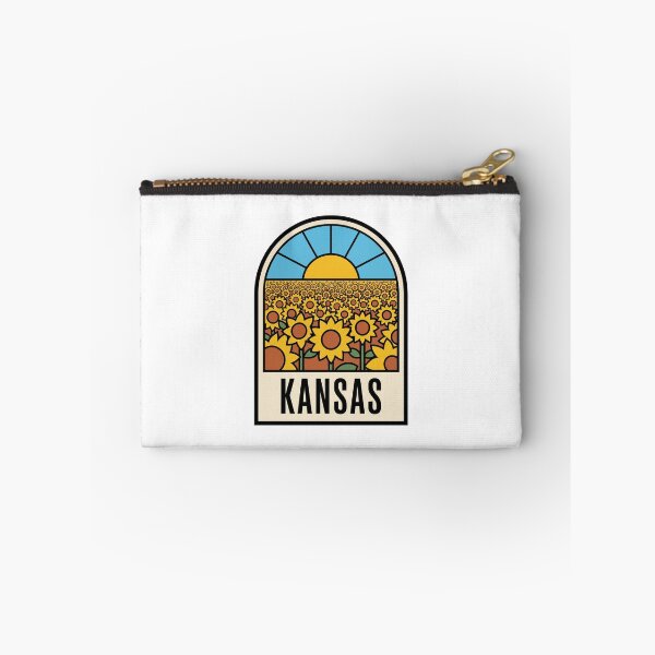 Item preview, Retro Kansas Sunflower Field Mid West Landscape Graphic designed and sold by Paper Drip.