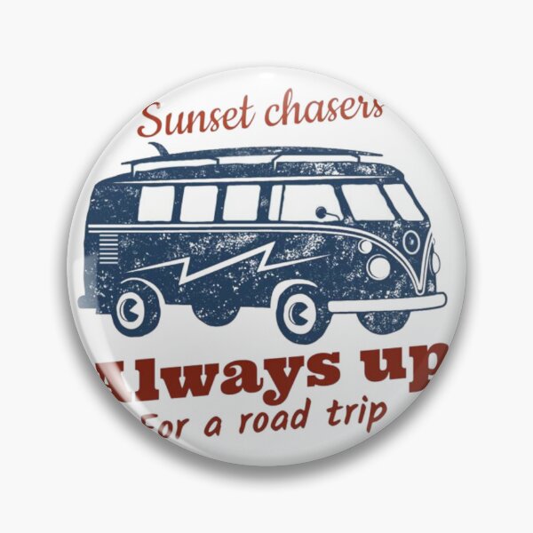 Item preview, Sunset Chasers Van – Always Up For A Road Trip | Retro Camper Travel Design designed and sold by hyper-zone.