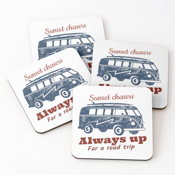 Item preview, Sunset Chasers Van – Always Up For A Road Trip | Retro Camper Travel Design designed and sold by hyper-zone.