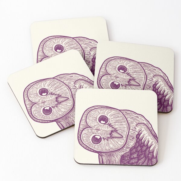 Item preview, Curious Barn Owl Linework designed and sold by AvianPrints.