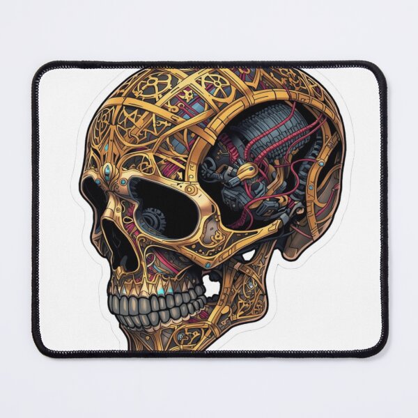 Item preview, Steampunk Mechanical Skull with Biomechanical Gears designed and sold by ItzLacarth.
