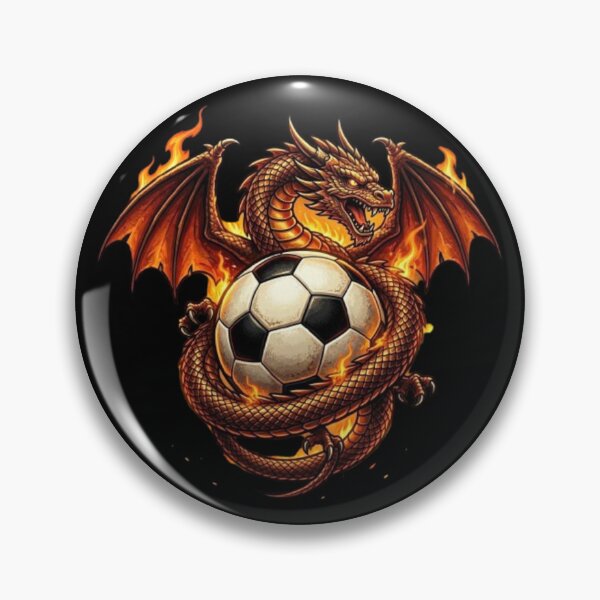 Item preview, Fire Dragon Soccer Ball Logo designed and sold by Interactive-Art.