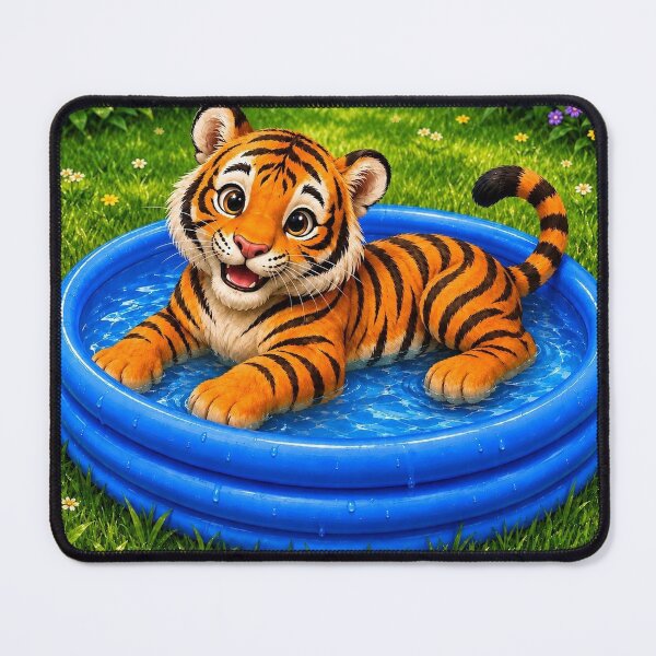 Item preview, Paddling Tiger designed and sold by MariaLouise-Art.