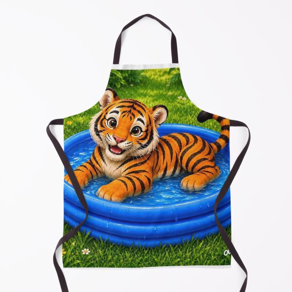 Item preview, Paddling Tiger designed and sold by MariaLouise-Art.