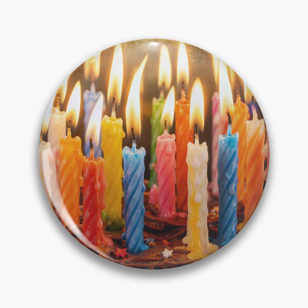 Item preview, Melting Birthday Candles on Chocolate Cake designed and sold by Maria Dryfhout.