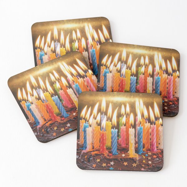 Item preview, Melting Birthday Candles on Chocolate Cake designed and sold by Maria Dryfhout.