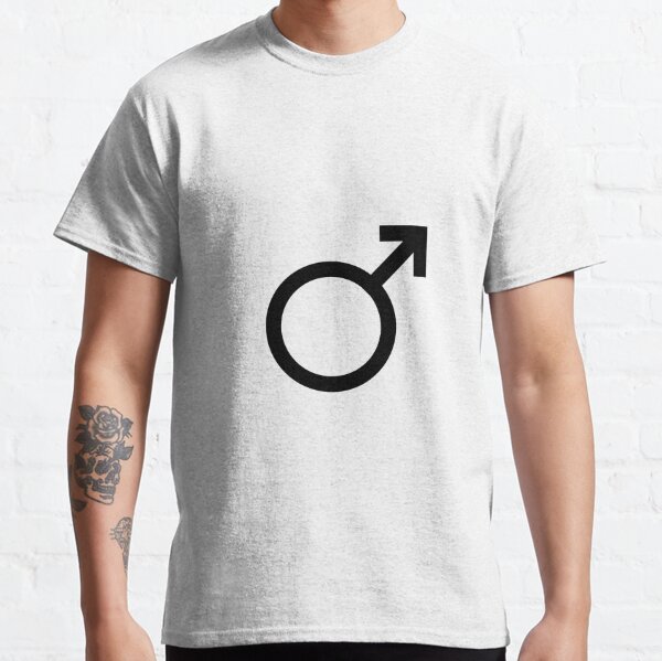 Male Symbol, #MaleSymbol, #Male, #Symbol, Symbol of Mars, #SymbolOfMars, #Mars Classic T-Shirt