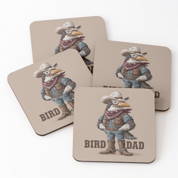 Item preview, Cowboy Bird Dad Embroidered Eagle Design designed and sold by MegaNovaArt.