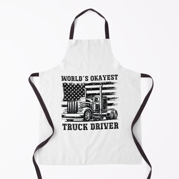 Item preview, World's Okayest Truck Driver Distressed American Flag Semi Truck designed and sold by Dmetalx Art Apparel.