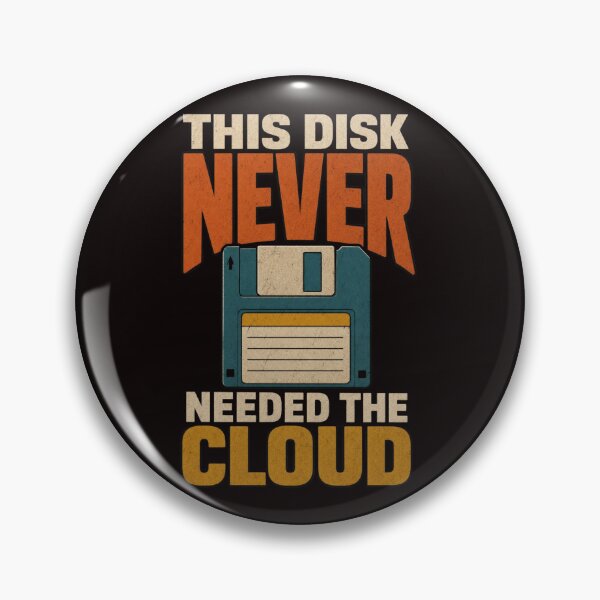 Item preview, his Disk Never Needed the Cloud Funny Vintage Floppy Disk T-Shirt designed and sold by Print Loft.