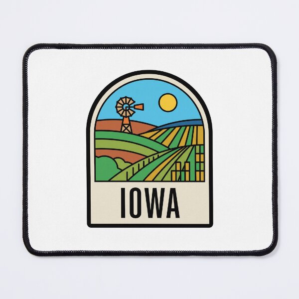 Item preview, Retro Iowa Farmland Windmill Pop Art Travel Badge designed and sold by Paper Drip.