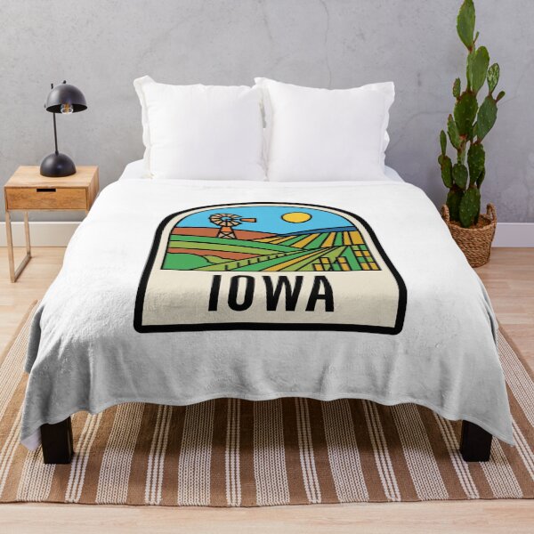 Item preview, Retro Iowa Farmland Windmill Pop Art Travel Badge designed and sold by Paper Drip.
