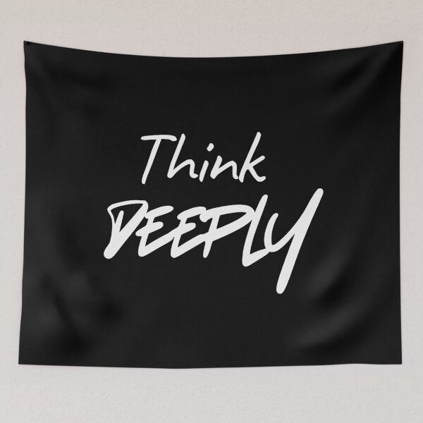 Item preview, Think Deeply - White designed and sold by MidnightStandard.