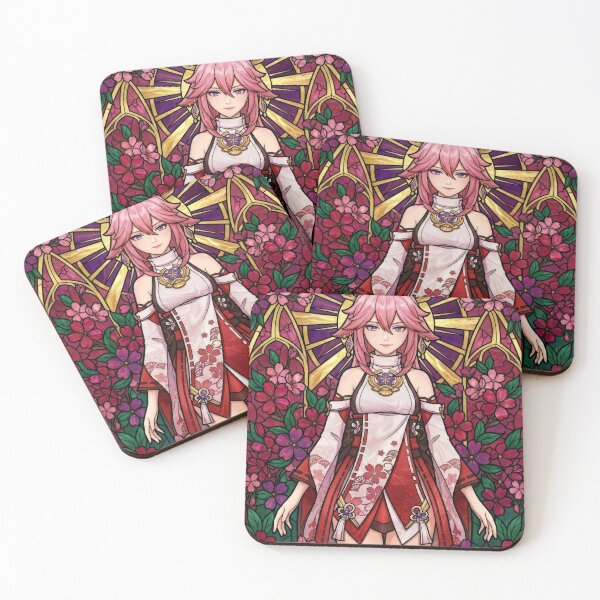 Item preview, Stained Glass Yae Miko designed and sold by Thunderbelts.