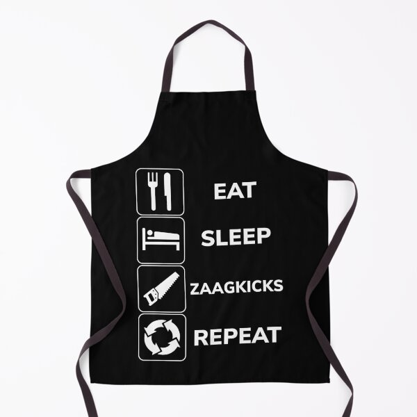 Item preview, Eat Sleep Zaagkicks Repeat Uptempo Hardstyle designed and sold by SPAZE-Typo.