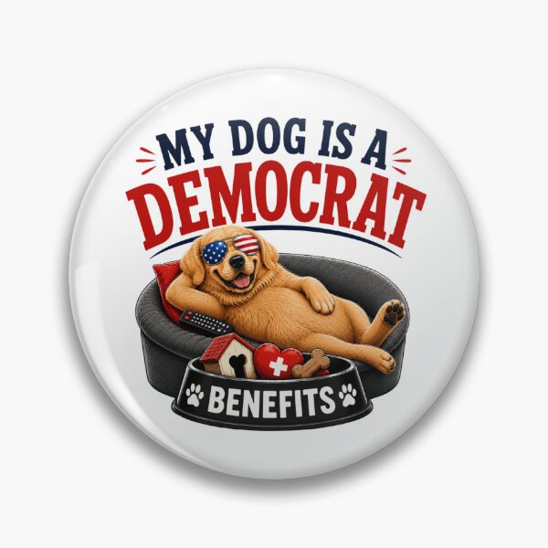 Item preview, My Dog Is A Democrat Benefits Funny Patriotic Dog designed and sold by GibasVisuals.