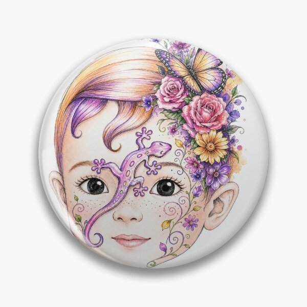 Item preview, Enchanted Floral Fairy Faces-Magical  Garden Art for T-Shirts & Custom Products designed and sold by Mnrrstudio.