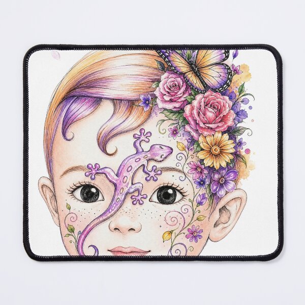 Item preview, Enchanted Floral Fairy Faces-Magical  Garden Art for T-Shirts & Custom Products designed and sold by Mnrrstudio.