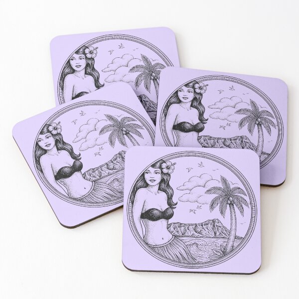Item preview, Aloha Shirt Girl designed and sold by travelwitheric.