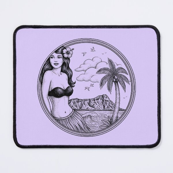 Item preview, Aloha Shirt Girl designed and sold by travelwitheric.