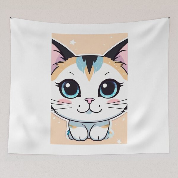Item preview, Art - Kawaii Kitten, Illustration Inspired by Japanese Culture designed and sold by AnimeShin.