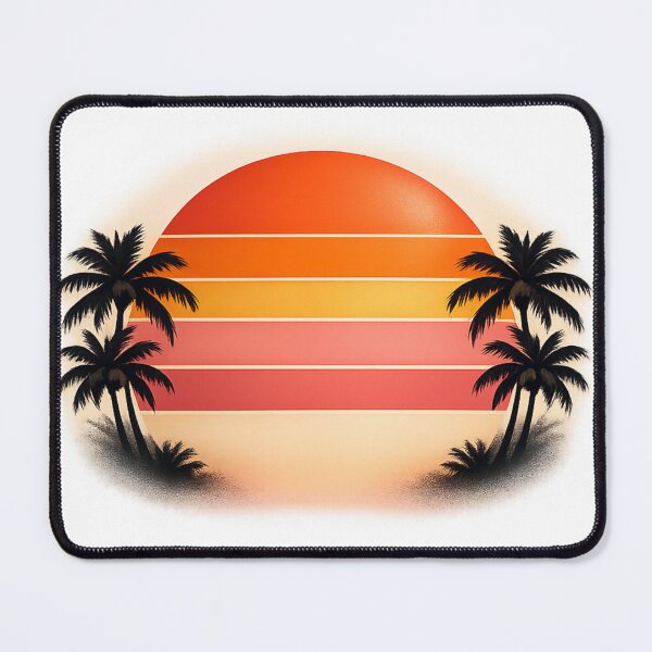Item preview, Retro Tropical Sunset Palm Trees – Vintage Summer Beach Aesthetic Design designed and sold by MartBook.