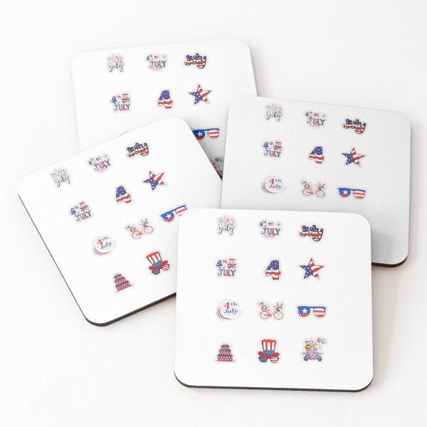 Item preview, Patriotic 4Th July Sticker Sheet Desing designed and sold by KAWAII STUDIO NB.