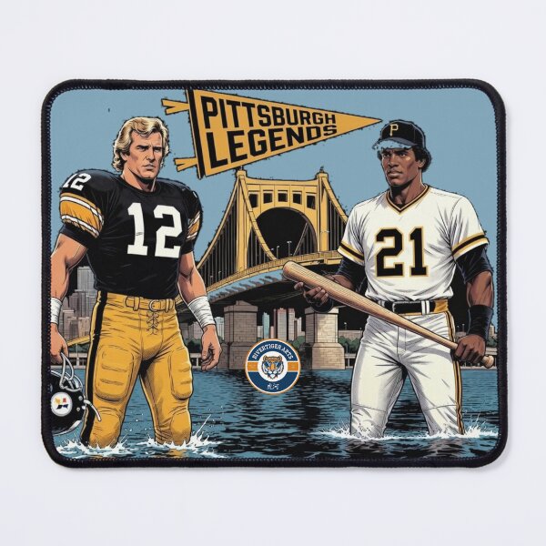 Item preview, Steel City Collection: Pittsburgh Legends Bradshaw and Clemente designed and sold by RivertigerArts.