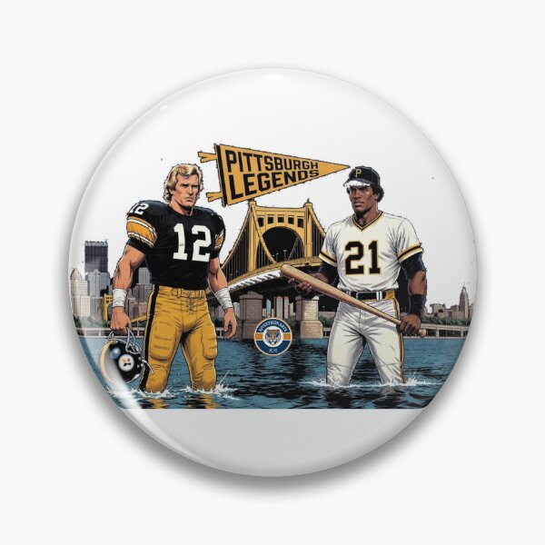 Item preview, Steel City Collection: Pittsburgh Legends Bradshaw and Clemente designed and sold by RivertigerArts.