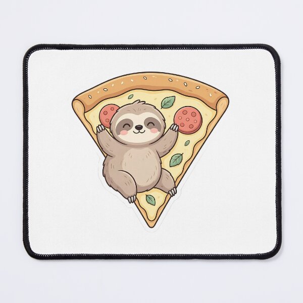 Item preview, Cute Kawaii Pizza Sloth Animal Sticker designed and sold by YALLABUY.